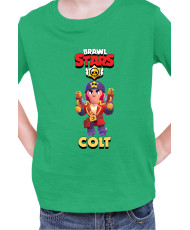 Детска Тениска Brawl Stars Battle Royale Colt Corsair
