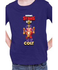 Детска Тениска Brawl Stars Battle Royale Colt Corsair