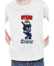 Детска Тениска Brawl Stars Battle Royale Crow Night Mecha