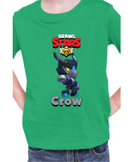 Детска Тениска Brawl Stars Battle Royale Crow Night Mecha