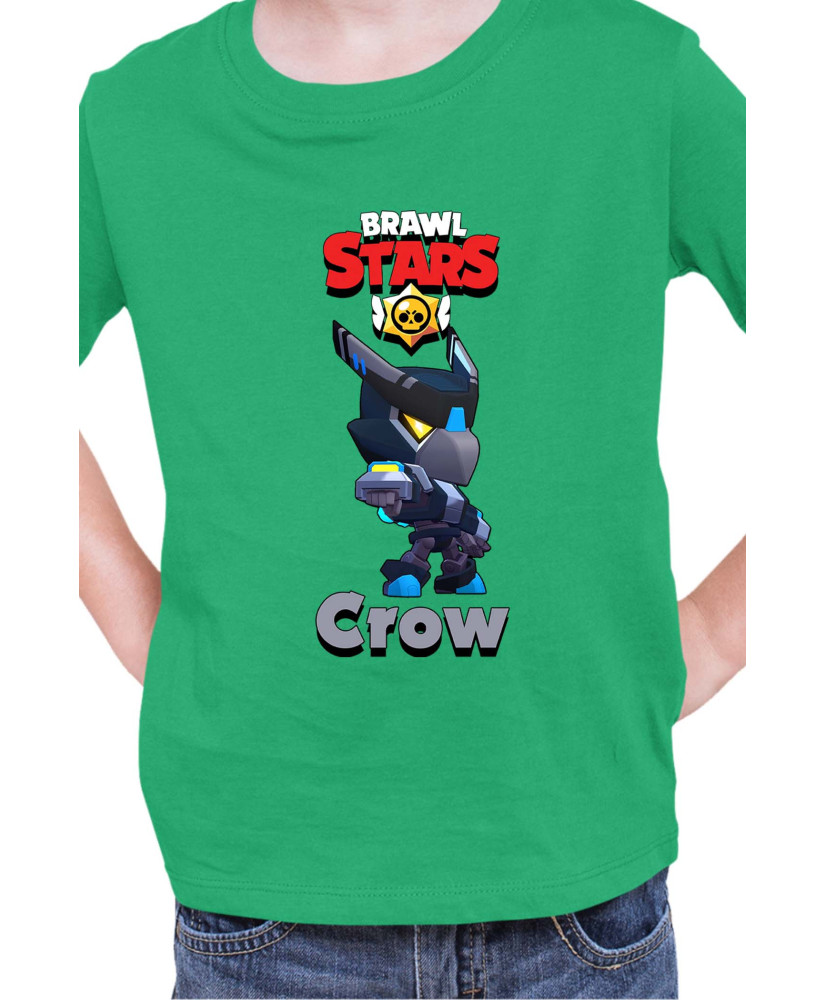 Детска Тениска Brawl Stars Battle Royale Crow Night Mecha