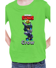 Детска Тениска Brawl Stars Battle Royale Crow Night Mecha