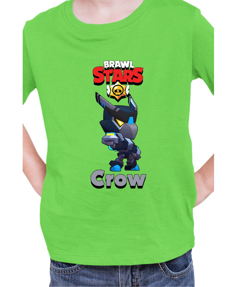Детска Тениска Brawl Stars Battle Royale Crow Night Mecha