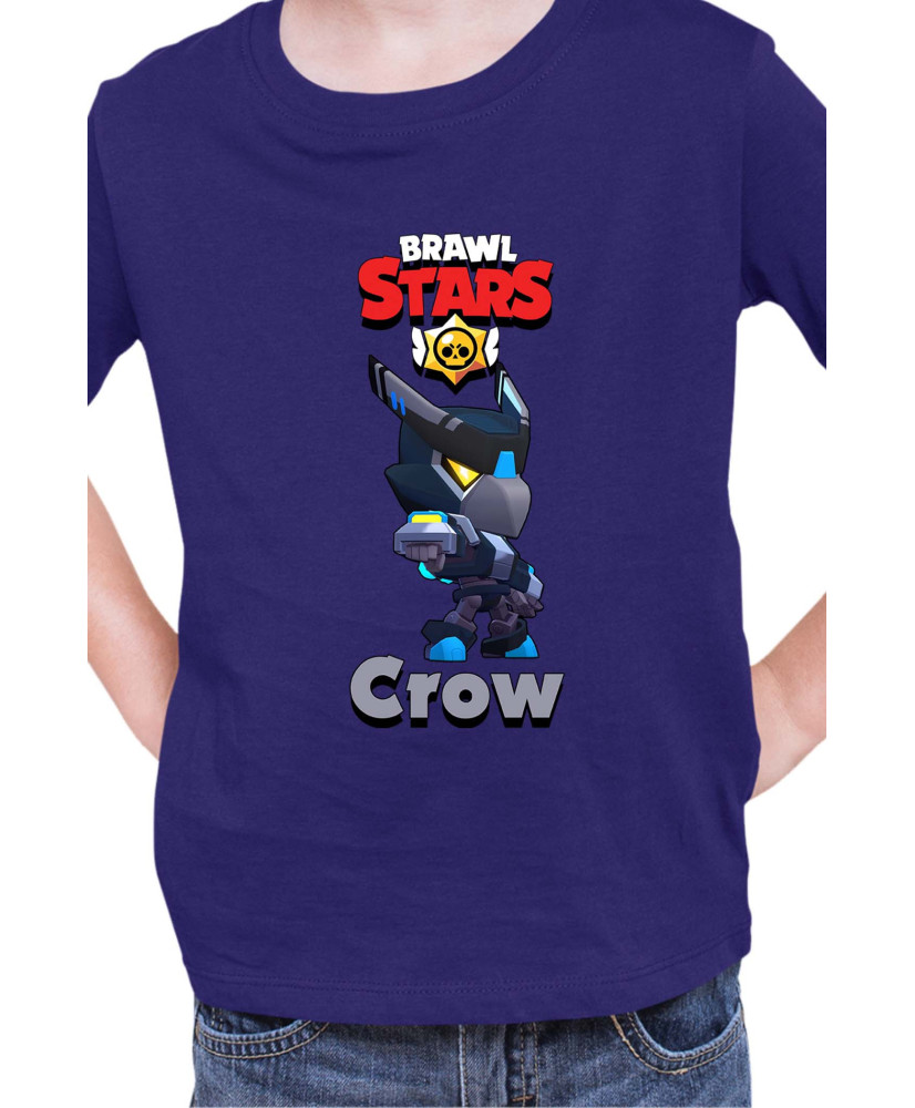 Детска Тениска Brawl Stars Battle Royale Crow Night Mecha