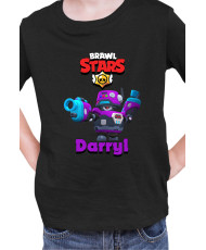 Детска Тениска Brawl Stars Battle Royale Darryl D4R-Ry1