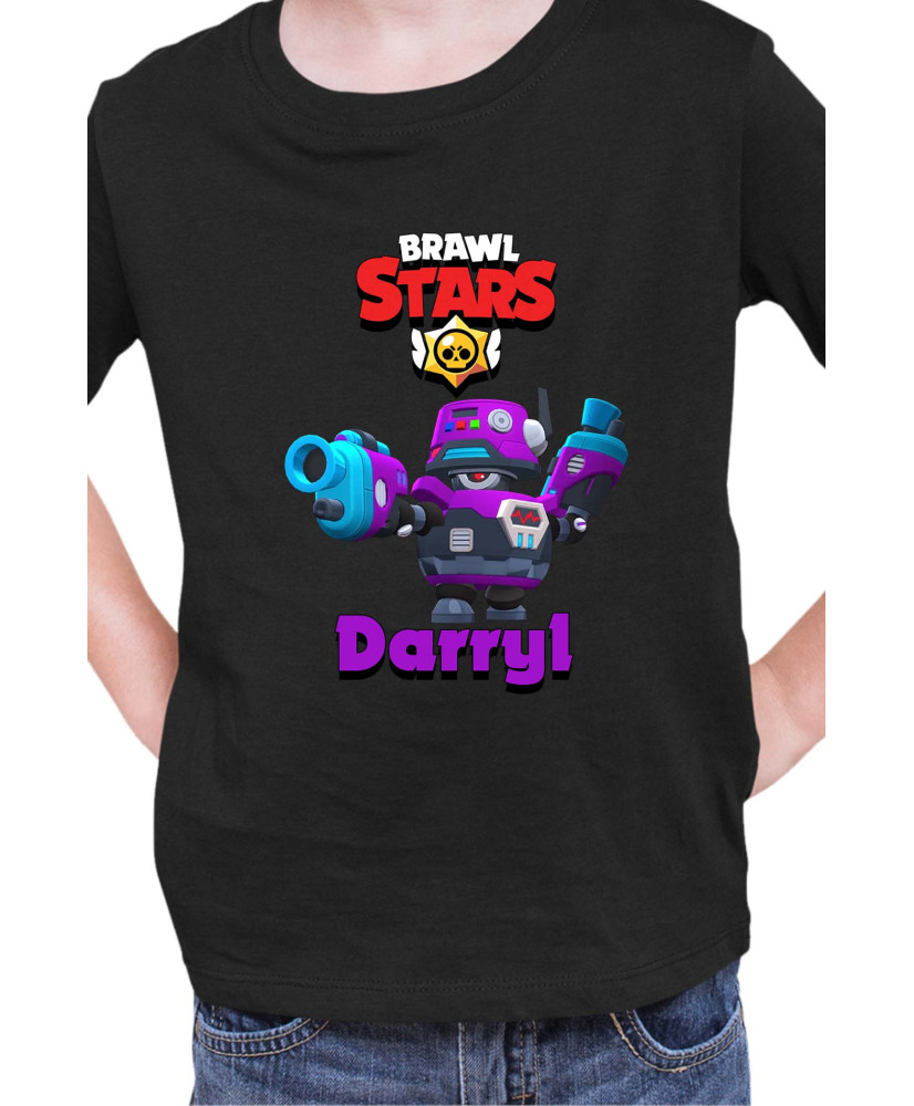 Детска Тениска Brawl Stars Battle Royale Darryl D4R-Ry1