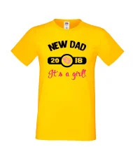 Мъжка тениска New DAD 2018 girl