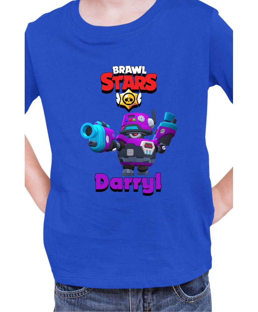 Детска Тениска Brawl Stars Battle Royale Darryl D4R-Ry1 Детска Тениска Brawl Stars Battle Royale Darryl D4R-Ry1
