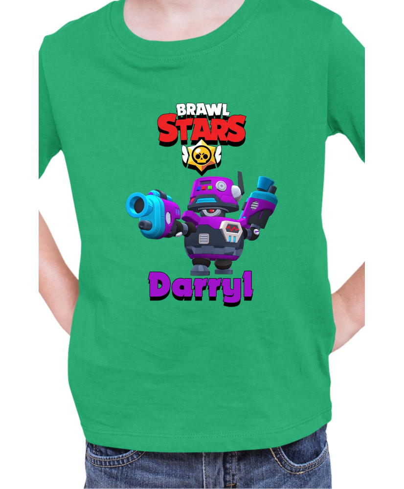 Детска Тениска Brawl Stars Battle Royale Darryl D4R-Ry1 Детска Тениска Brawl Stars Battle Royale Darryl D4R-Ry1