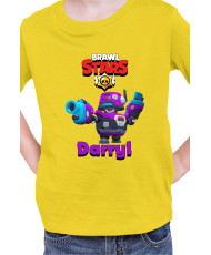 Детска Тениска Brawl Stars Battle Royale Darryl D4R-Ry1