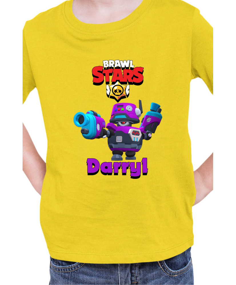 Детска Тениска Brawl Stars Battle Royale Darryl D4R-Ry1