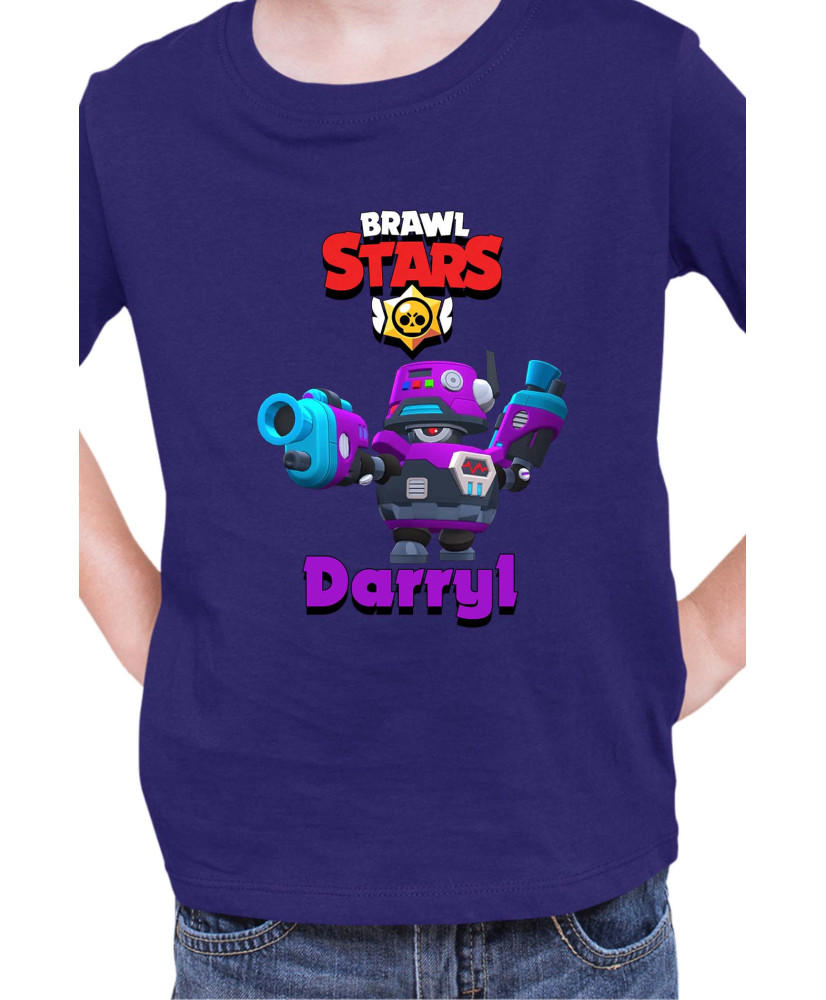 Детска Тениска Brawl Stars Battle Royale Darryl D4R-Ry1 Детска Тениска Brawl Stars Battle Royale Darryl D4R-Ry1