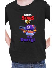 Детска Тениска Brawl Stars Battle Royale Darryl