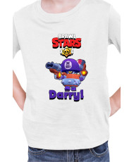 Детска Тениска Brawl Stars Battle Royale Darryl