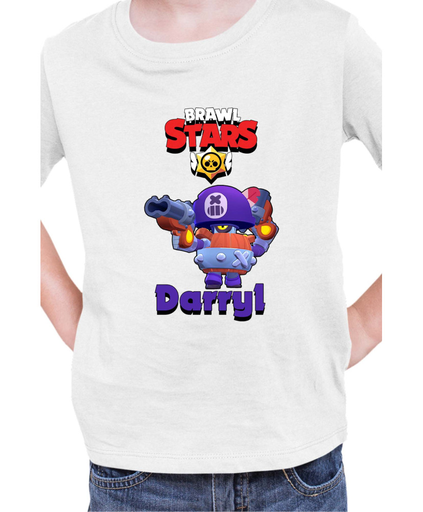 Детска Тениска Brawl Stars Battle Royale Darryl