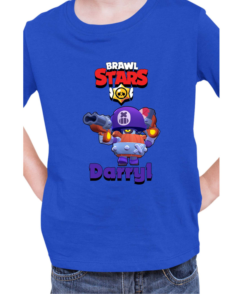 Детска Тениска Brawl Stars Battle Royale Darryl