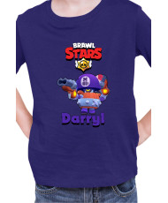 Детска Тениска Brawl Stars Battle Royale Darryl