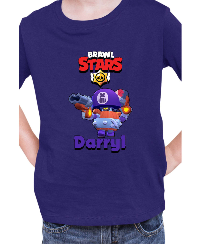 Детска Тениска Brawl Stars Battle Royale Darryl
