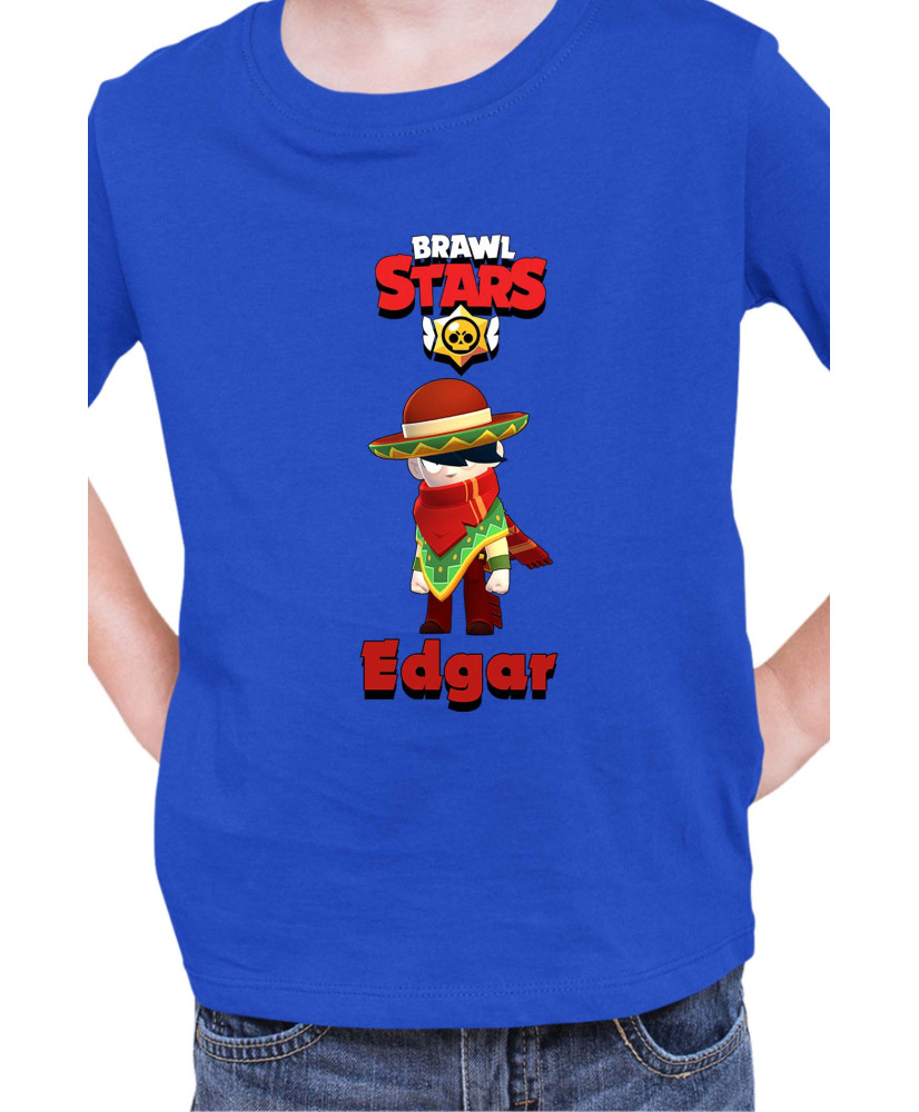 Детска Тениска Brawl Stars Battle Royale Edgar