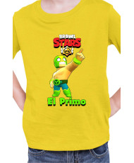 Детска Тениска Brawl Stars Battle Royale El Primo El Atomico