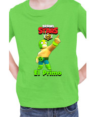 Детска Тениска Brawl Stars Battle Royale El Primo El Atomico