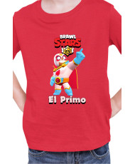 Детска Тениска Brawl Stars Battle Royale El Primo El Corazon