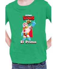 Детска Тениска Brawl Stars Battle Royale El Primo El Corazon