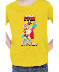 Детска Тениска Brawl Stars Battle Royale El Primo El Corazon