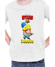 Детска Тениска Brawl Stars Battle Royale Jessie Dragon Knight