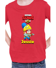 Детска Тениска Brawl Stars Battle Royale Jessie Dragon Knight