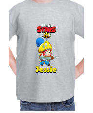 Детска Тениска Brawl Stars Battle Royale Jessie Dragon Knight