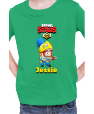 Детска Тениска Brawl Stars Battle Royale Jessie Dragon Knight