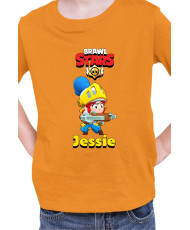 Детска Тениска Brawl Stars Battle Royale Jessie Dragon Knight
