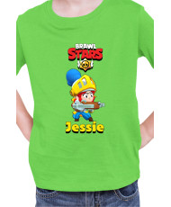 Детска Тениска Brawl Stars Battle Royale Jessie Dragon Knight