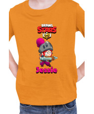 Детска Тениска Brawl Stars Battle Royale Jessie Shadow Knight