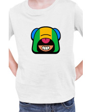 Детска Тениска Brawl Stars Battle Royale Leon Pin Neutral