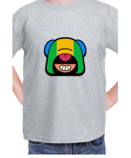 Детска Тениска Brawl Stars Battle Royale Leon Pin Neutral