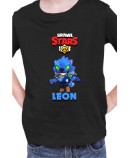 Детска Тениска Brawl Stars Battle Royale Leon Werewolf