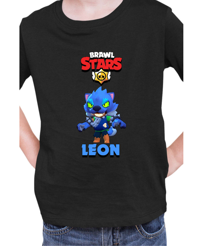 Детска Тениска Brawl Stars Battle Royale Leon Werewolf