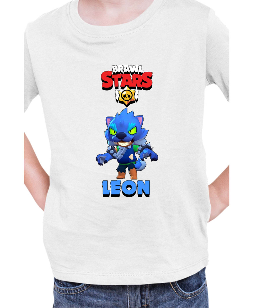 Детска Тениска Brawl Stars Battle Royale Leon Werewolf Детска Тениска Brawl Stars Battle Royale Leon Werewolf