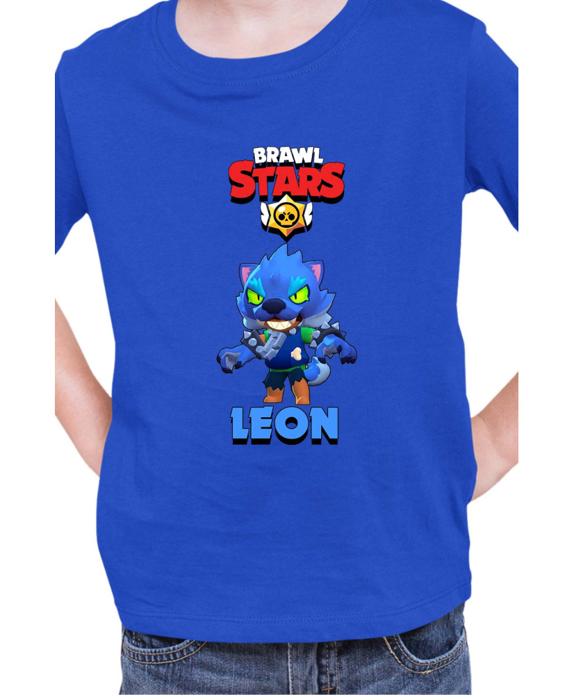 Детска Тениска Brawl Stars Battle Royale Leon Werewolf Детска Тениска Brawl Stars Battle Royale Leon Werewolf
