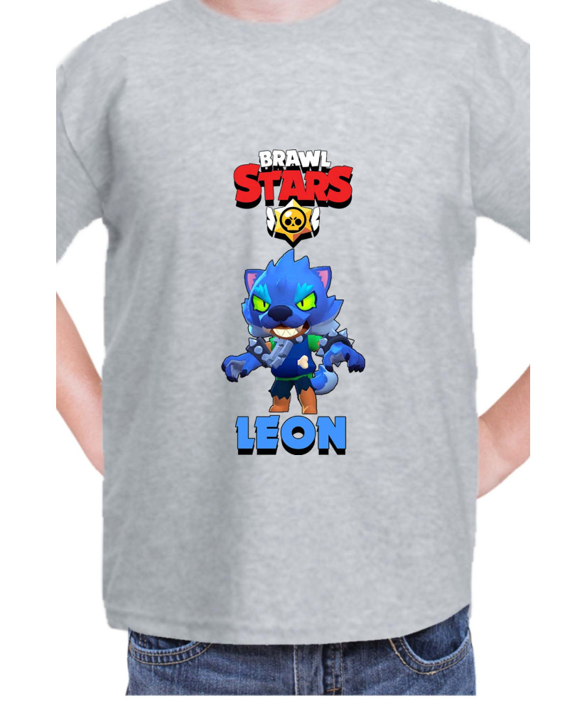 Детска Тениска Brawl Stars Battle Royale Leon Werewolf