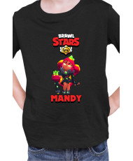 Детска Тениска Brawl Stars Battle Royale Mandy Magma