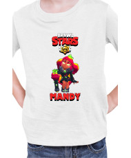 Детска Тениска Brawl Stars Battle Royale Mandy Magma