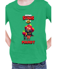Детска Тениска Brawl Stars Battle Royale Mandy Magma