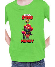 Детска Тениска Brawl Stars Battle Royale Mandy Magma