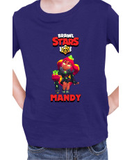 Детска Тениска Brawl Stars Battle Royale Mandy Magma