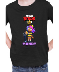 Детска Тениска Brawl Stars Battle Royale Mandy Mc