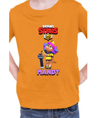 Детска Тениска Brawl Stars Battle Royale Mandy Mc