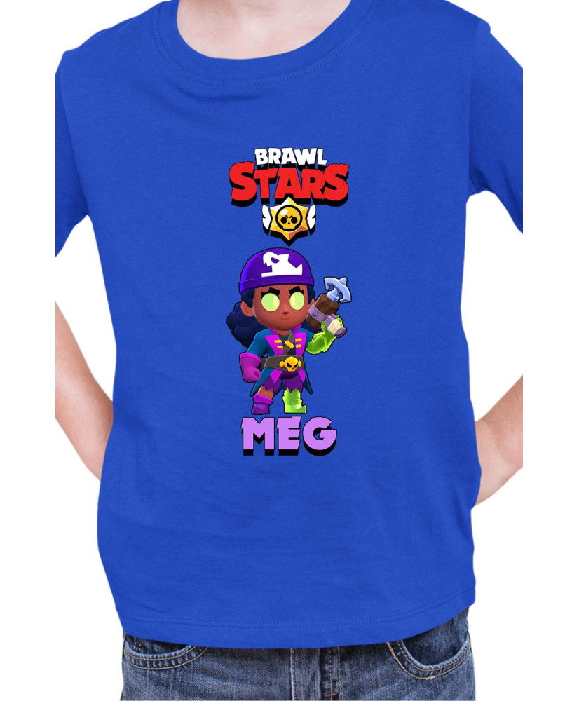Детска Тениска Brawl Stars Battle Royale Meg Megalodon Детска Тениска Brawl Stars Battle Royale Meg Megalodon